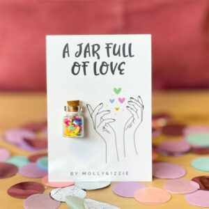 little jar of love yellow blue pink purple green - boujeebox