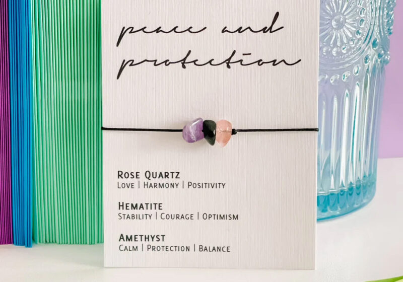 Peace and Protection Crystal Bracelet - Boujeebox