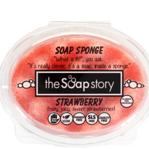 strawberry soap sponge 150g - boujeebox