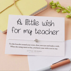 teacher mini wish bracelet - boujeebox