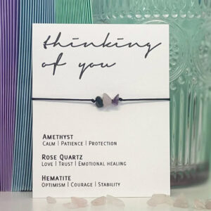 thinking of you crystal bracelet - boujeebox