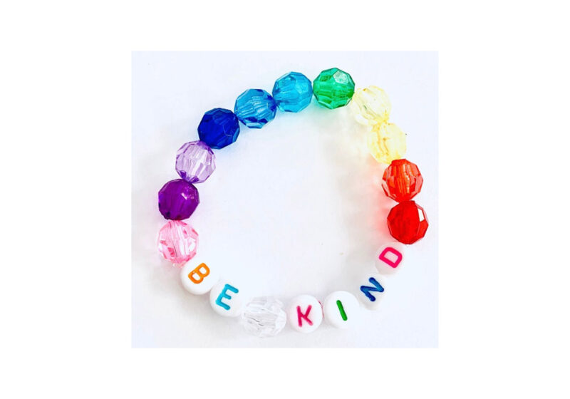 Be Kind Rainbow Beaded Bracelet - Boujeebox