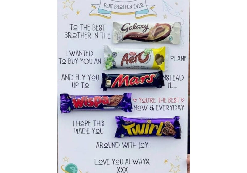 Best Brother ever with chocolates - Boujeebox