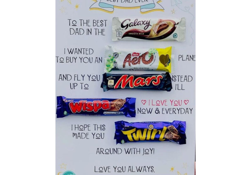 Best Dad ever with chocolates - Boujeebox