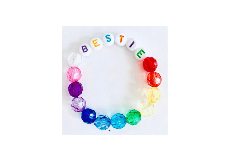 Bestie Rainbow Beaded Bracelet - Boujeebox