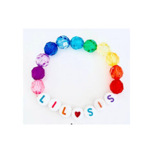 Lil Sis rainbow bracelet