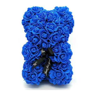 Royal Blue Rose Bear