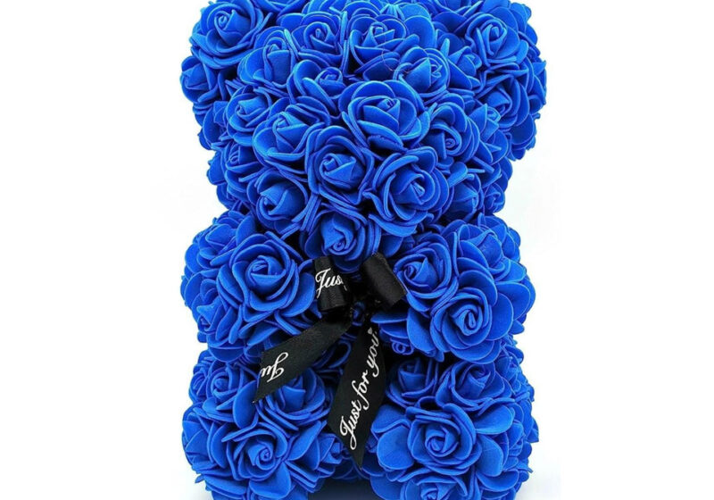 Royal Blue Rose Bear - Boujeebox