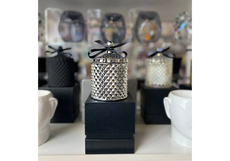 Silver Candle Jar - Boujeebox