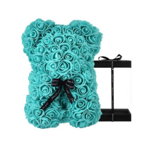 Tiffany Blue Rose Bear Boujee Box