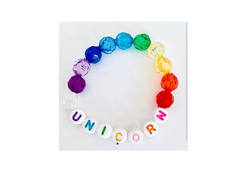 Unicorn Rainbow Beaded Bracelet - Boujeebox